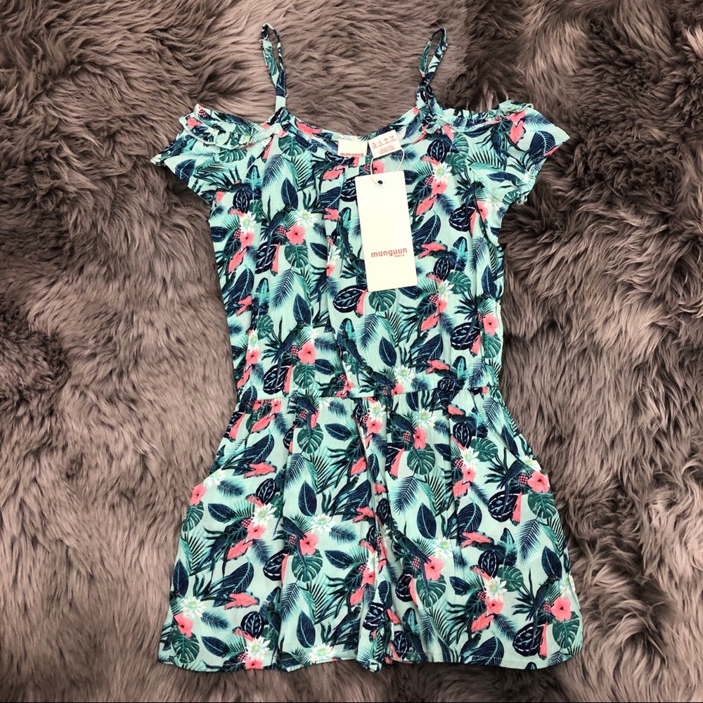Manguun Teens | Girls Floral Romper | Size Small